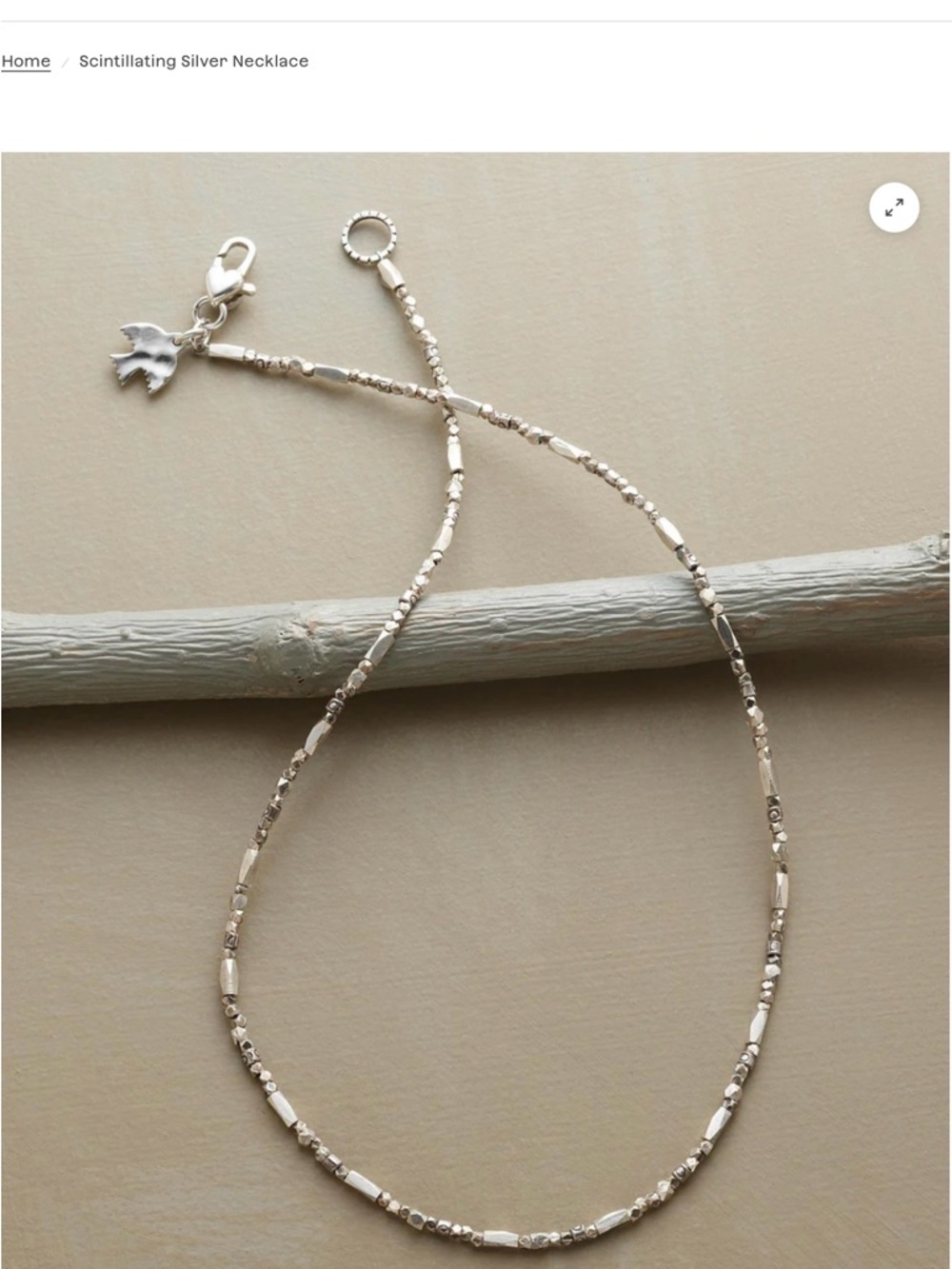 SUNDANCE SCINTILLATING SILVER NECKLACE